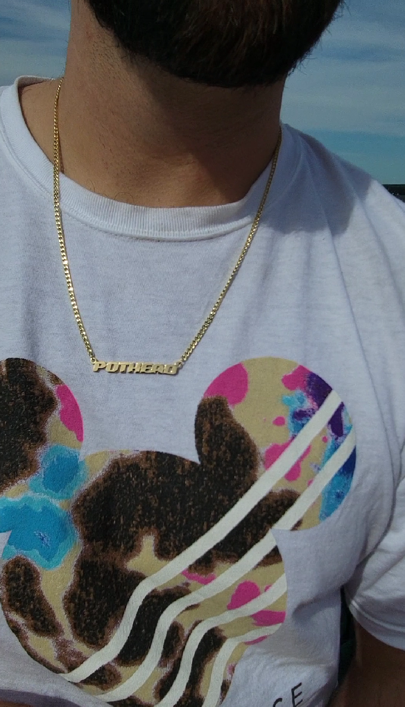 Gold Plated Stainless Steel 420 Necklace