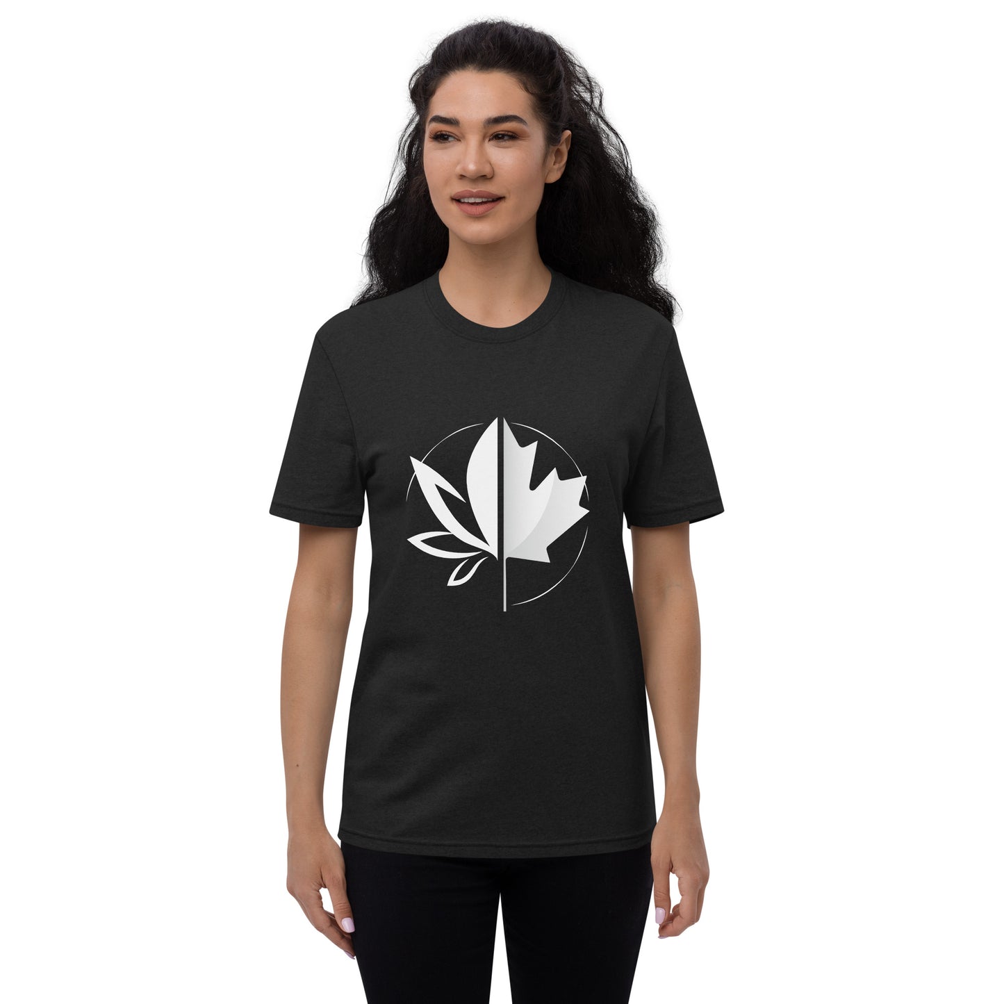 Image of the black t-shirt from CanEmpire's official merch collection. This t-shirt features the logo of CanEmpire in the center. Made of organic cotton and recycled polyester, this soft t-shirt is ideal for cannabis enthusiasts and is available for purchase at www.canempire.ca .